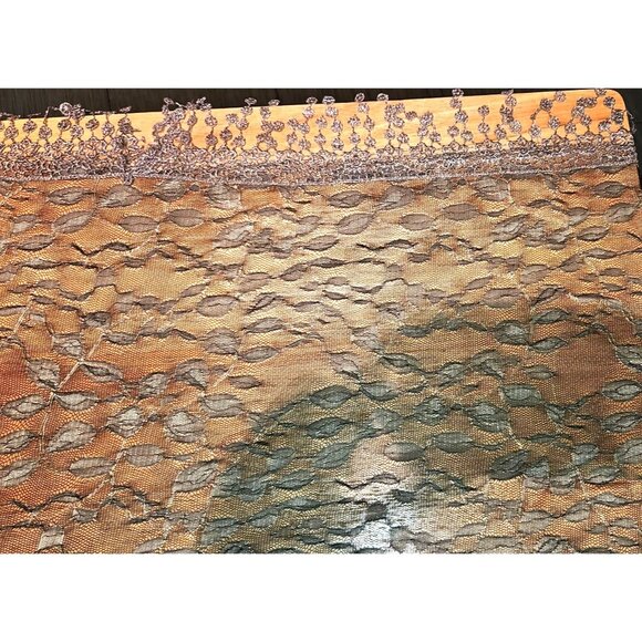 Vintage Scarves Set Neiman Marcus Italian Silk Geometric & Lace Checkered - Picture 11 of 14